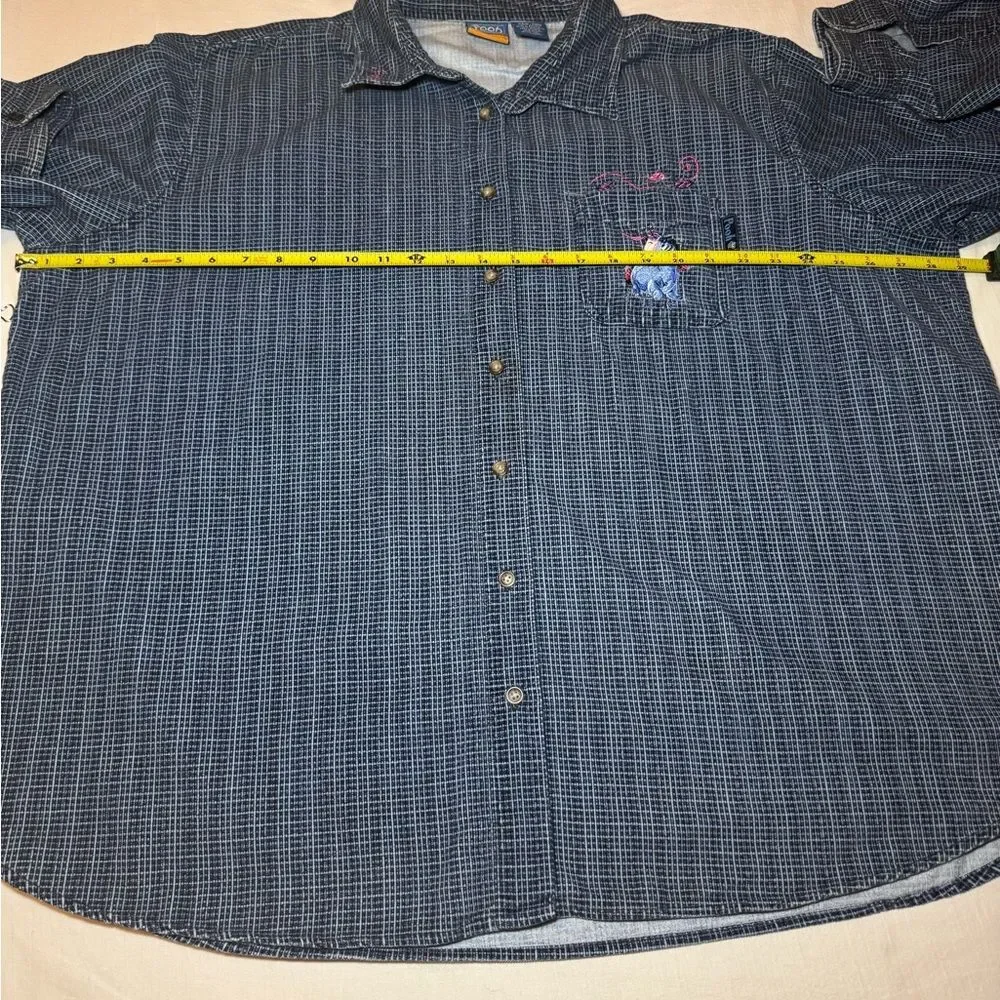 Disney Winnie the Pooh Embroidered Eeyore Corduroy Flannel Women’s Size 26-28W